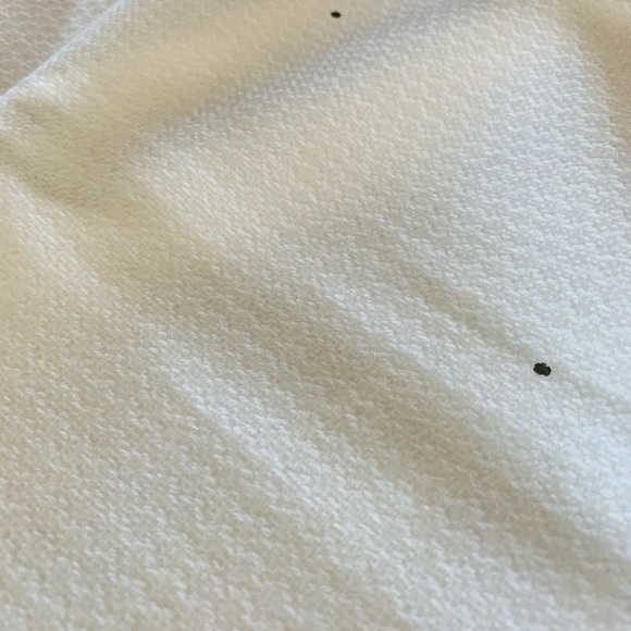 Ann Taylor Sparkle Shawl Scarf, White w/ Metallic Dots - Picture 5 of 7